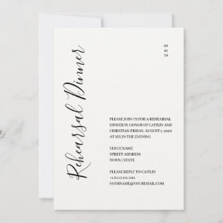 Elegant Mountain Rehearsal Dinner Invitation Save The Date