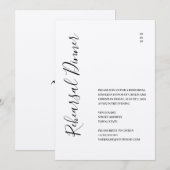 Elegant Mountain Rehearsal Dinner Invitation Save The Date (Voorkant / Achterkant)