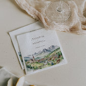 Elegant Mountain Village Town | Bruiloft Servet