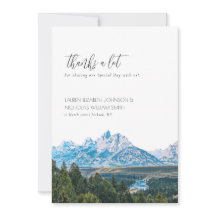 Elegant Mountain Wedding Bedankt