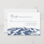 Elegant Mountain Wedding RSVP (Voorkant)