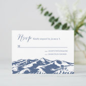 Elegant Mountain Wedding RSVP (Staand voorkant)