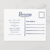 Elegant Mountain Wedding Save the Date Kaart (Achterkant)