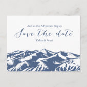 Elegant Mountain Wedding Save the Date Kaart (Voorkant)