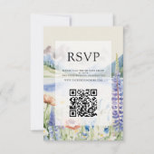 Elegant Mountain Wildflower Landscape Bruiloft RSVP Kaartje (Voorkant)