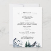 Elegant Mountains Forest Weduwall in one Kaart (Achterkant)