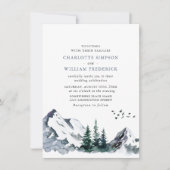 Elegant Mountains Forest Weduwall in one Kaart (Voorkant)