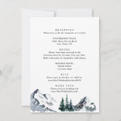 Elegant Mountains Forest Weduwall in one Kaart (Achterkant)