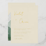 Elegant Mountains Wedding Gold Foil Invitation Folie Uitnodiging<br><div class="desc">Elegant Mountains Wedding Gold Foil Invitation</div>