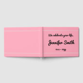 Elegant & Mournful Funeral Guestbook Gastenboek (Volledig)