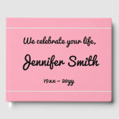 Elegant & Mournful Funeral Guestbook Gastenboek (Voorkant)