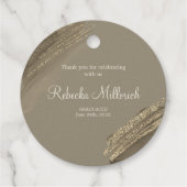 Elegant mousserend Dank je Afstuderen Echt Bedankjes Labels (Achterkant)