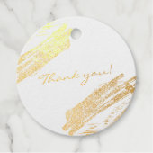 Elegant mousserend Dank je Afstuderen Echt Bedankjes Labels (Voorkant)