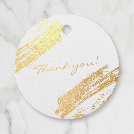 Elegant mousserend Dank je Afstuderen Echt Bedankjes Labels (Voorkant)