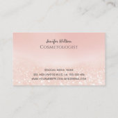 Elegant mousserend glitterie druipt make-up op visitekaartje (Achterkant)