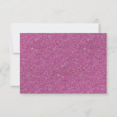 Elegant mousserend roze zoet 16 Glitter RSVP (Achterkant)