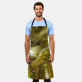 Elegant mousserende mousserende textielproducten k schort (Gedragen)