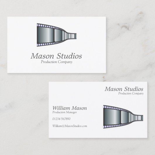 Elegant Movie/Film Strip Visitekaartje (Voorkant / Achterkant)