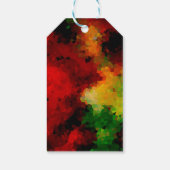 Elegant, mozaïekpatroon, meerkleurig, abstract cadeaulabel (Achterkant)