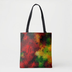 Elegant, mozaïekpatroon, meerkleurig, abstract tote bag
