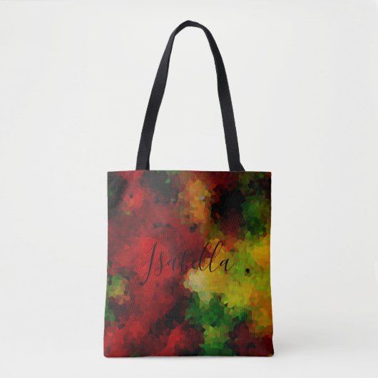 Elegant, mozaïekpatroon, meerkleurig, abstract tote bag (Voorkant)