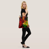 Elegant, mozaïekpatroon, meerkleurig, abstract tote bag (Op model)