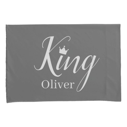 Elegant Mr en Mrs | Koning en Koningin Modern Mini Kussensloop (Voorkant-Rechts)