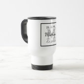 Elegant Mr. en Mrs Monogram Black Reisbeker (Voorkant links)