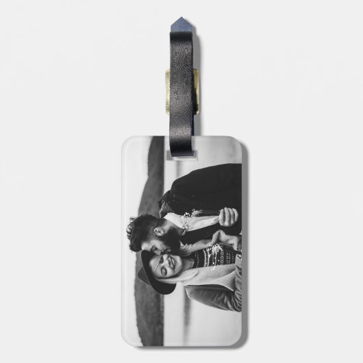 Elegant Mr en Mrs Photo Bagagelabel (Achterkant verticaal)