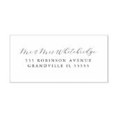 Elegant Mr. &Mrs. scripted design Zelfinktende Stempel (Design)