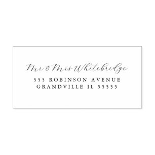 Elegant Mr. &Mrs. scripted design Zelfinktende Stempel