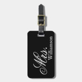 Elegant Mrs Travel Bagagelabel (Voorkant verticaal)