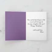 Elegant Mucha Style Portret van een mooie vrouw Kaart (Binnen)