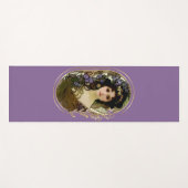 Elegant Mucha Style Portret van een mooie vrouw Yogamat (Voorkant (horizontaal))