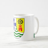 Elegant Mug Featuring India Portuguesa Crest Koffiemok (Voorkant rechts)