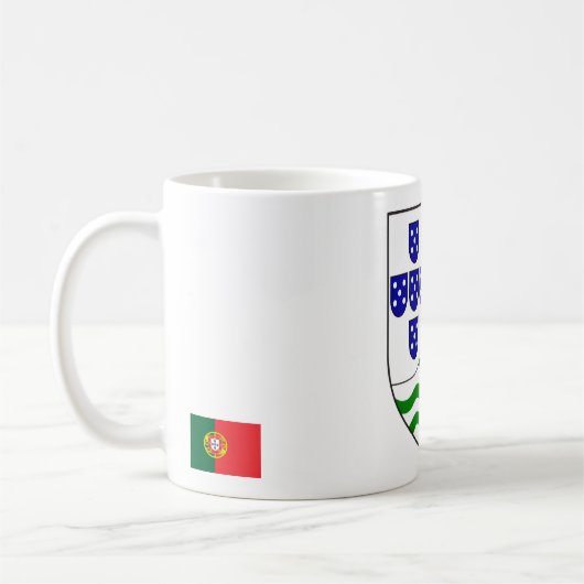 Elegant Mug Featuring India Portuguesa Crest Koffiemok (Links)