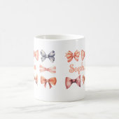 Elegant Mug with Romantic Bows - Personalized Gift Koffiemok (Center)
