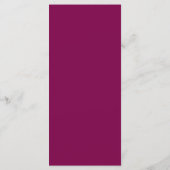 Elegant Mulberry Wedding Menu (Achterkant)