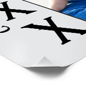 Elegant Multi Photo 2025 Afstuderen Aankondiging Perfect Poster (Hoek)