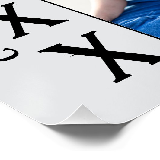 Elegant Multi Photo 2025 Afstuderen Aankondiging Perfect Poster (Hoek)