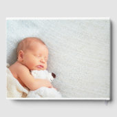 Elegant Multi Photo Christening of Baptisme Gastenboek (Achterkant)