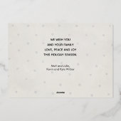 Elegant Multi Photo Joyful Roos Gold Folie Feestdagenkaart (Achterkant)