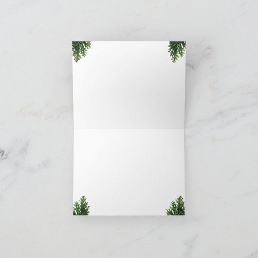 Elegant Multicolor Reindeer Christmas Greeting Car Bedankkaart (Binnen)