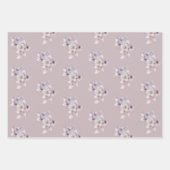 Elegant multifunctioneel bloemmotief inpakpapier vel (Voorkant 3)