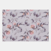 Elegant multifunctioneel bloemmotief inpakpapier vel (Voorkant)