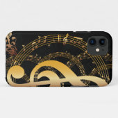 Elegant Music Note Case-Mate iPhone Case (Achterkant (horizontaal))