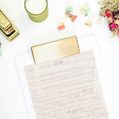  Elegant Music Note Initiaal bekleed Briefhoofd