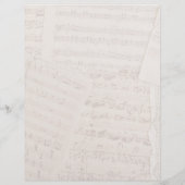  Elegant Music Note Initiaal bekleed Briefhoofd (Achterkant)