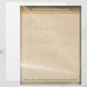 Elegant Music Teacher Haydn Quote Briefhoofd Sjabloon (Voorkant / Achterkant)