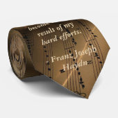 Elegant Music Teacher Haydn Quote Stropdas (Opgerold)